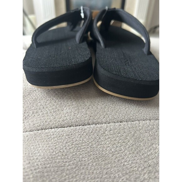 Men’s DOCKERS Premium Brushed EVA Flip Flops Sandals Size 9 Black NWT - Picture 4 of 5